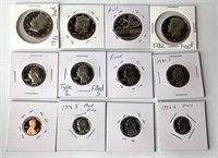 12 US Proof Coins