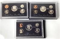 1992,93,94 US Silver Proof Coin Sets