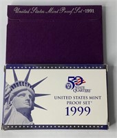 1991 & 1999 US mint proof sets