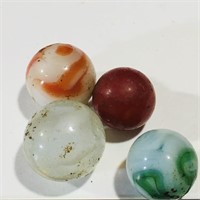 Lot Of 4 Antique Marbles