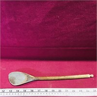 Antique Woodcarved Spoon (13" Long)