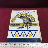 1991 Halifax Windjammers Program Booklet