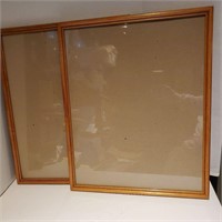 2 wood picture frames 17 x 21