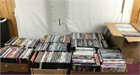 Large Lot Of DVDs, Five Boxes
