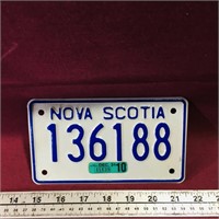 Small Nova Scotia License Plate