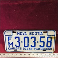 Nova Scotia FM License Plate