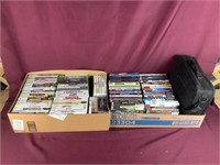 Two Large Boxes With Video Games: XBOX, Wii,