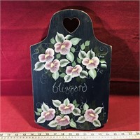 Painted Wooden Wall Decoration (15 1/2" x 9 3/4")