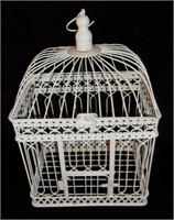 Metal decorative bird cage.