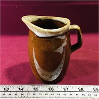 Glazed Pottery Creamer (Vintage) (4 1/2" Tall)