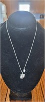 .925 Sterling Silver Necklace w/Mama & Baby