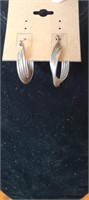 .925 Serling Silver loop Earrings