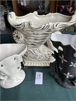 Trio of Ceramic Vases