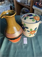 Ceramic Jar and Pottery Pitcher