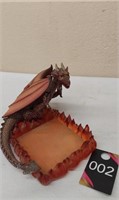 Dragon figurine 4" x 6 1/2"