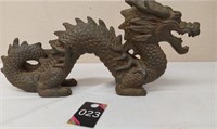 Vintage Chinese Dragon Resin Carved Feng Shui