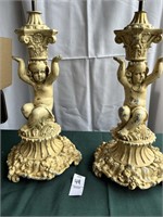 Vintage Cherub Lamp Bases