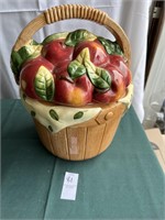 Apple Basket Cookie Jar