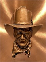 Vintage Copper John Wayne Relief