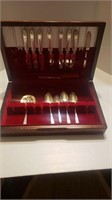 Community plate silverware with case