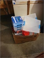 Huge box of  Storage Containers and serving Tray