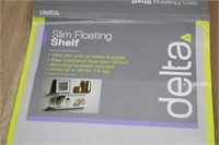 Delta Slim Floating Shelf