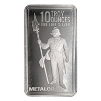 NEW 10 Ounce Silver Metalor Bar - Sealed!