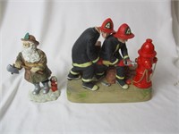 Two Firemen Figurines