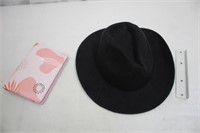 Black Felt Hat & Address Book