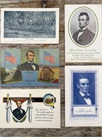 Vintage President Abraham Lincoln postcards