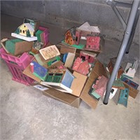 carboard Christmas houses hand made