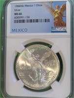 1984 Mexican MS 66 Mexican Onza NGC