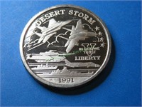 1991 Desert Storm 1 oz Silver Round HTF