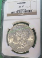 1885 o MS 63 NGC Morgan Dollar -$96 CPG