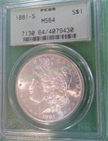 1881 s MS 64 Morgan Dollar - $116 CPG