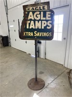 Eagle Stamp Curb Side Sign / On Stand
