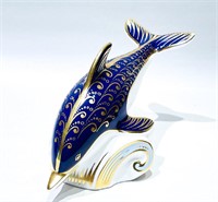 Royal Crown Derby Dolphin Paperweight