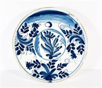 Delft Blue And White Footed Dish