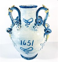 17th Century Italian Faenza Majolica Jar