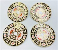 Four Royal Crown Derby Bread and Butter Plates