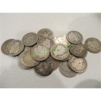 (20) Barber Quarters - 90% Silver