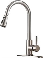 USED-Single Handle Pull Down Kitchen Faucet