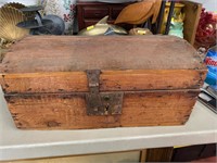 16" x 9" x 7" Domed Antique Trunk
