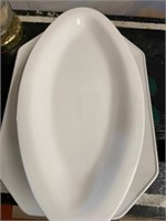 8 White Platters