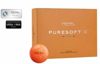 New 12 Pure Soft X Orange Golf Balls
