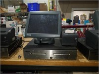 Micros POS terminal monitor printer and drawer