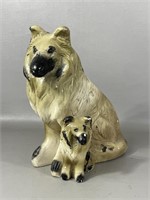 Vintage Carnival Chalkware Collies Bank