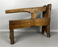 Antique Wooden One-Handled Juicer & Honeycomb
