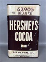 Vintage 5lb. Hershey's Cocoa Container
