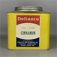Vintage Defiance Cinnamon Tin